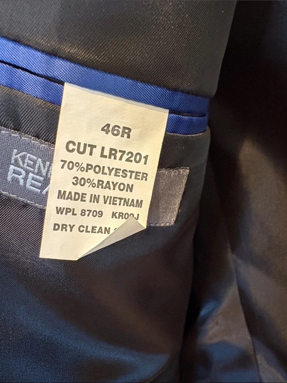 Kenneth Cole Black Men's Two-Button Suit Jacket